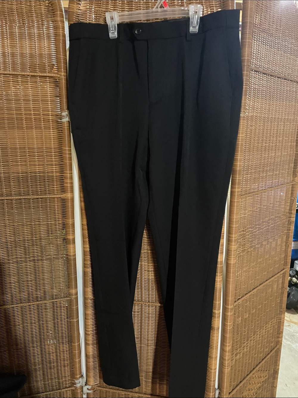 Black suit pants.